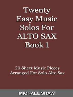 cover image of Twenty Easy Music Solos For Alto Sax Book 1